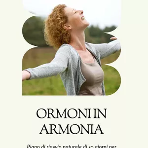 Cover image for Ebook ORMONI IN ARMONIA - Piano di riavvio naturale di 30 giorni per donne sopra i 40 anni