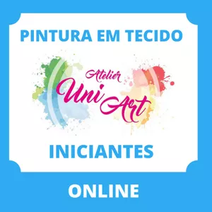 Imagem de capa para o Curso online Atelier Uniart / Pintura Em Tecido iniciantes
