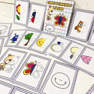 Imagem de capa para o Ebook Cards de Simetria e Pintura 