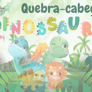Imagem de capa para o Ebook QUEBRA- CABEÇA DE DINOSSAURO