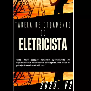 Imagem de capa para o Ebook Tabela de Orçamento do Eletricista 2023 V.2