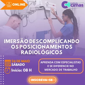 Imagem de capa para o Curso online  Imersão Descomplicando os Posicionamentos Radiológicos