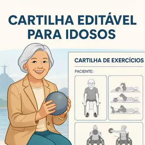 Imagem de capa para o Ebook Cartilha de fisioterapia editável