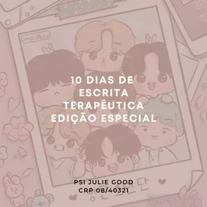 Imagem de capa para o Ebook eBook Escrita Terapêutica - Edição Kpop BTS