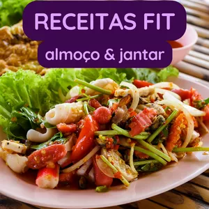 Imagem de capa para o Ebook Receitas Fit - Almoço e Jantar