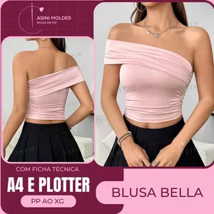 Imagem de capa para o Curso online BLUSA BELLA - Molde em PDF