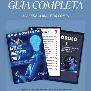 Imagen de portada para Ebook Aprende Marketing con IA: Automatiza tus Redes y Ventas (sin saber de tecnología)