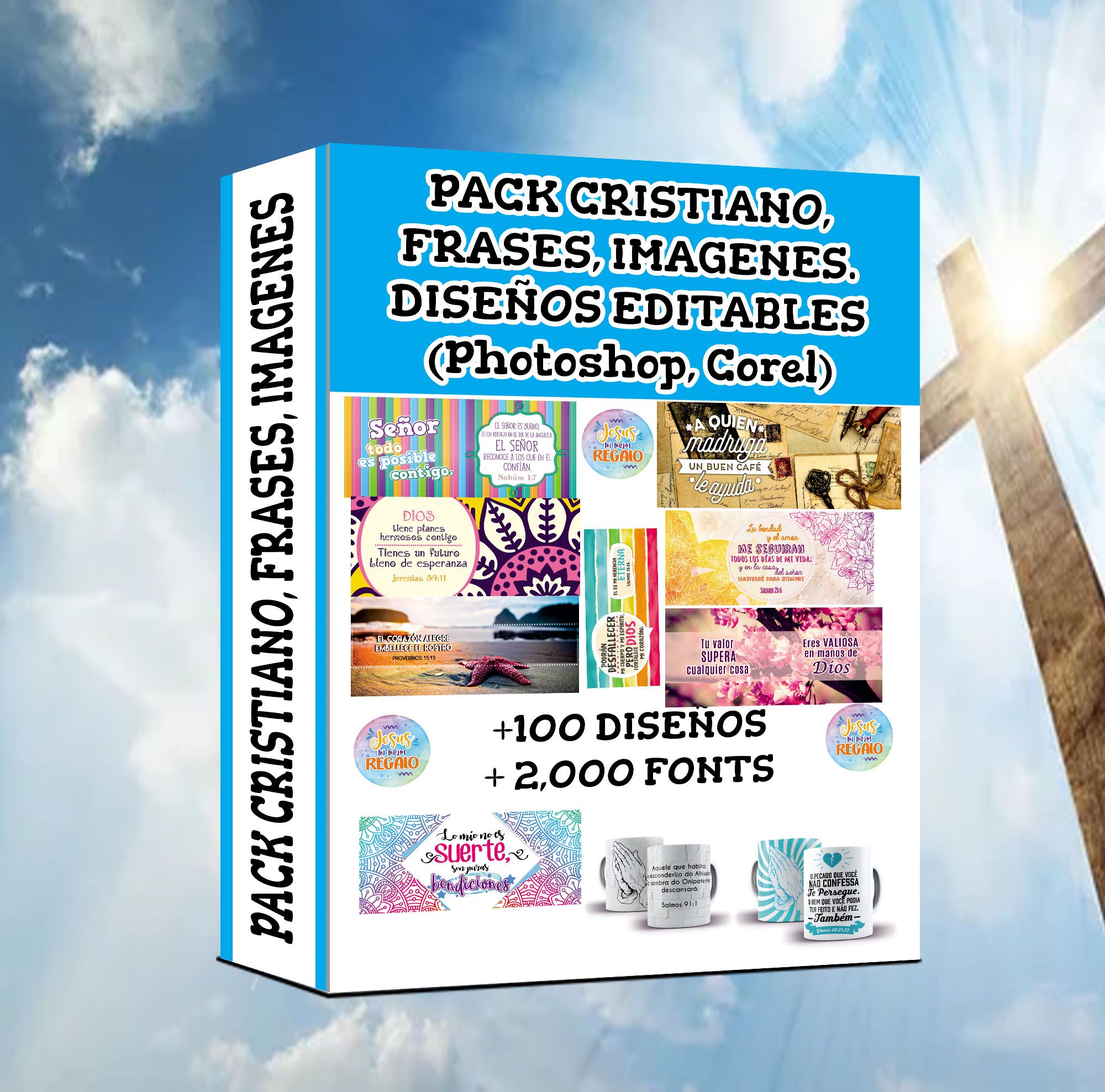 Christian Pack, Motivational Quotes (Editable PSD, CDR)