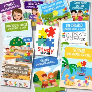 Imagem de capa para o Ebook StudyHome- Aprendendo em Casa. 500+ atividades de alfabetização