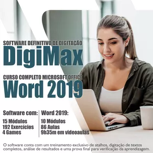 Imagem do curso Curso de Digitação DigiMax 3 + Curso Completo Microsoft Office Word 2019