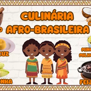 Painel Culinária Afro-Brasileira 🥘🌍 - 🔎🏫📗 Achadinhos Pedagógic...