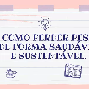 Imagem de capa para o Ebook Como Perder Peso de Forma Sustentável e Saudável