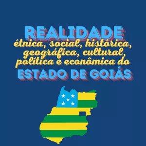 Imagem de capa para o Ebook Apostila de Realidade Étnica, Social, Histórica, Geográfica, Cultural, Política e Econômica do Estado de Goiás