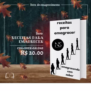 Imagem de capa para o Ebook emagrecendo com sabor 