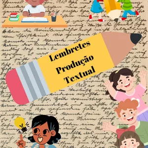 Imagem de capa para o Ebook Lápis dos lembretes de produção textual.