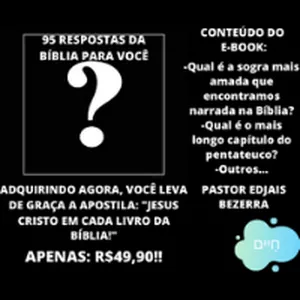 Imagem de capa para o Ebook 95 RESPOSTAS DA BÍBLIA PARA VOCÊ + JESUS CRISTO EM CADA LIVRO DA BÍBLIA!