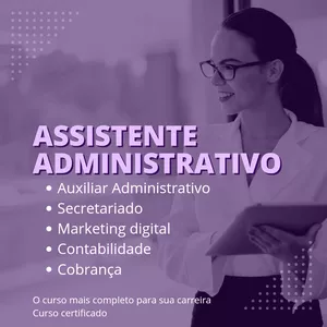 Imagem de capa para o Curso online Assistente administrativo COMPLETÃO