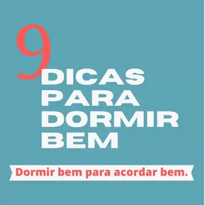 Imagem de capa para o Ebook 9 dicas para dormir bem