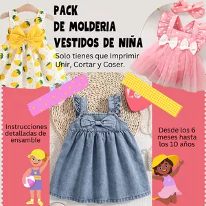 Imagen de portada para Curso online Patrones Vestidos de Niña Moldería de Alta Calidad
