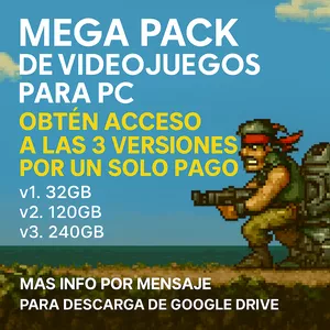 Imagen de portada para Ebook Mega Pack de Videojuegos para PC (v1 32GB, v2 120GB, v3 240GB)