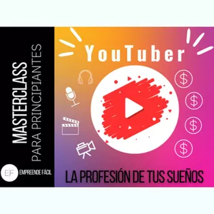Imagen de portada para Curso online YouTuber - La profesión de tus sueños
