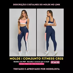 Imagem de capa para o Curso online [Molde em PDF] - Conjunto Fitness Cris
