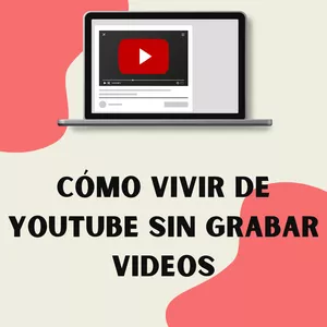 Imagen de portada para Curso online Como vivir de Youtube si Grabar videos 