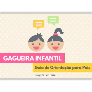 Imagem de capa para o Ebook GAGUEIRA INFANTIL - Guia de Orientação para Pais