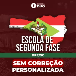 Imagem de capa para o Curso online Escola de Segunda Fase - DPE/SC (SEM CORREÇÃO PERSONALIZADA) 