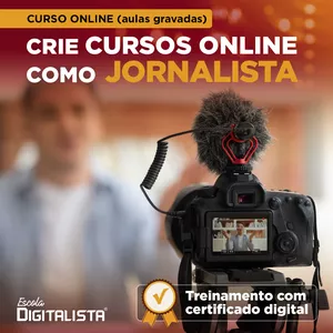Imagem principal do produto Crie cursos online como jornalista