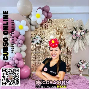 Imagen de portada para Curso online Decoración de Fiestas - El Taller de Maku