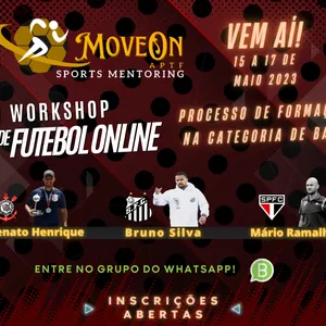 Imagem de capa para o Evento online I WORKSHOP DE FUTEBOL ONLINE