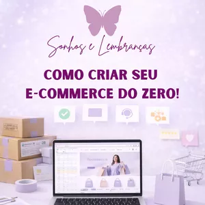 Imagem de capa para o Curso online Como criar seu e-commerce do zero!