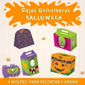 Imagen de portada para Curso online IMPRIMIBLE de 4 CAJAS HALLOWEEN para DULCES