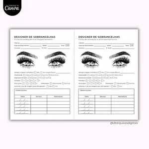 Imagem de capa para o Curso online Ficha de anamnese de design de sobrancelhas 