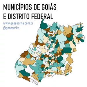 Imagem de capa para o Curso online Municípios de Goiás - Mapa Editável para PowerPoint e SVG v2.0