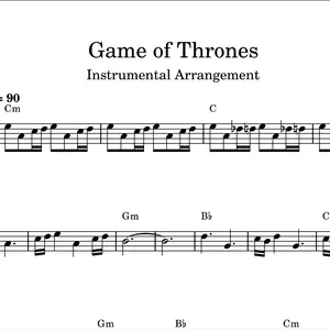 Imagem de capa para o Ebook Game of Thrones - Violoncelo