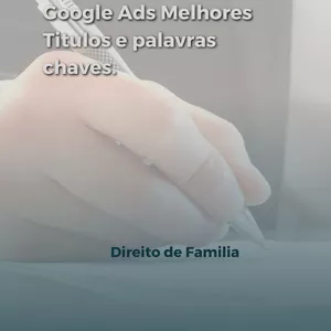 Imagem de capa para o Ebook Google Ads Para direito de familia