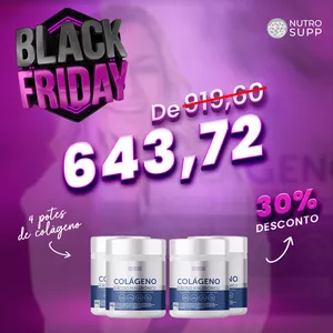 Imagem de capa para o Curso online KIT de 4 potes Colágeno NutroSupp﻿﻿﻿﻿﻿﻿﻿﻿﻿ ﻿   com 30% de desconto