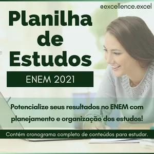 Imagem de capa para o Ebook Planilha de Estudos ENEM 2022