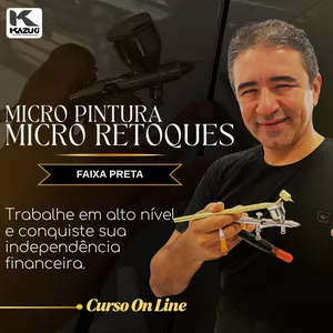 Imagem de capa para o Curso online Micro Pintura e Retoques - Detalhamento Faixa Preta