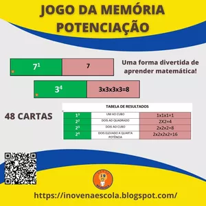 Imagem de capa para o Ebook Jogo da Memória Potenciação