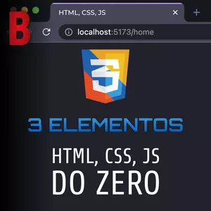 3 Elementos - HTML, CSS e JavaScript