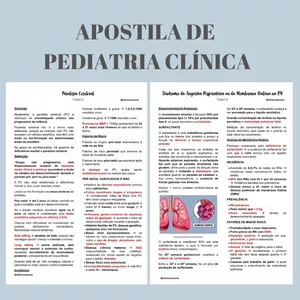 Imagem de capa para o Ebook Apostila de Pediatria Clínica