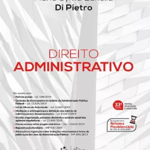 Imagem de capa para o Ebook Direito Administrativo Maria Sylvia Zanella Di Pietro