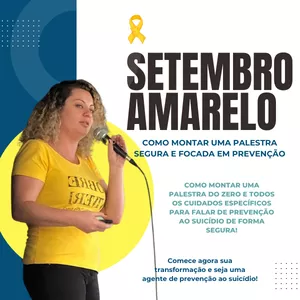 Imagem de capa para o Curso online Setembro Amarelo - Como montar sua palestra