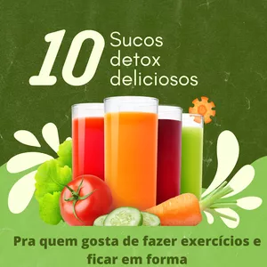 Imagem de capa para o Ebook 10 Sucos Detox Deliciosos
