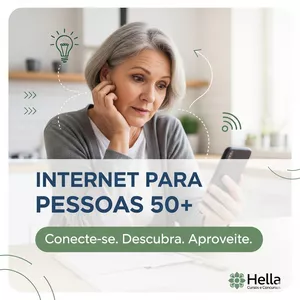 Imagem de capa para o Curso online Internet para Pessoas 50+