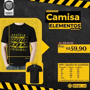 Imagem de capa para o Curso online Camisa ELEMENTOS normal