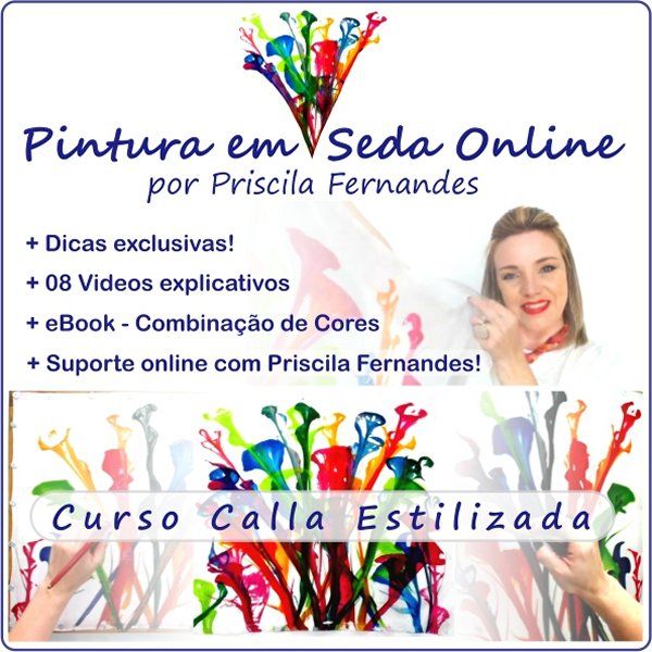 Imagem de Curso de Pintura em Seda -  Calla Estilizada criado por Priscila na hotmart